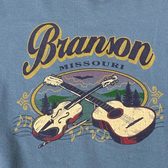 Vintage Blue Cropped Sweater Size XL - Picture 3 of 4